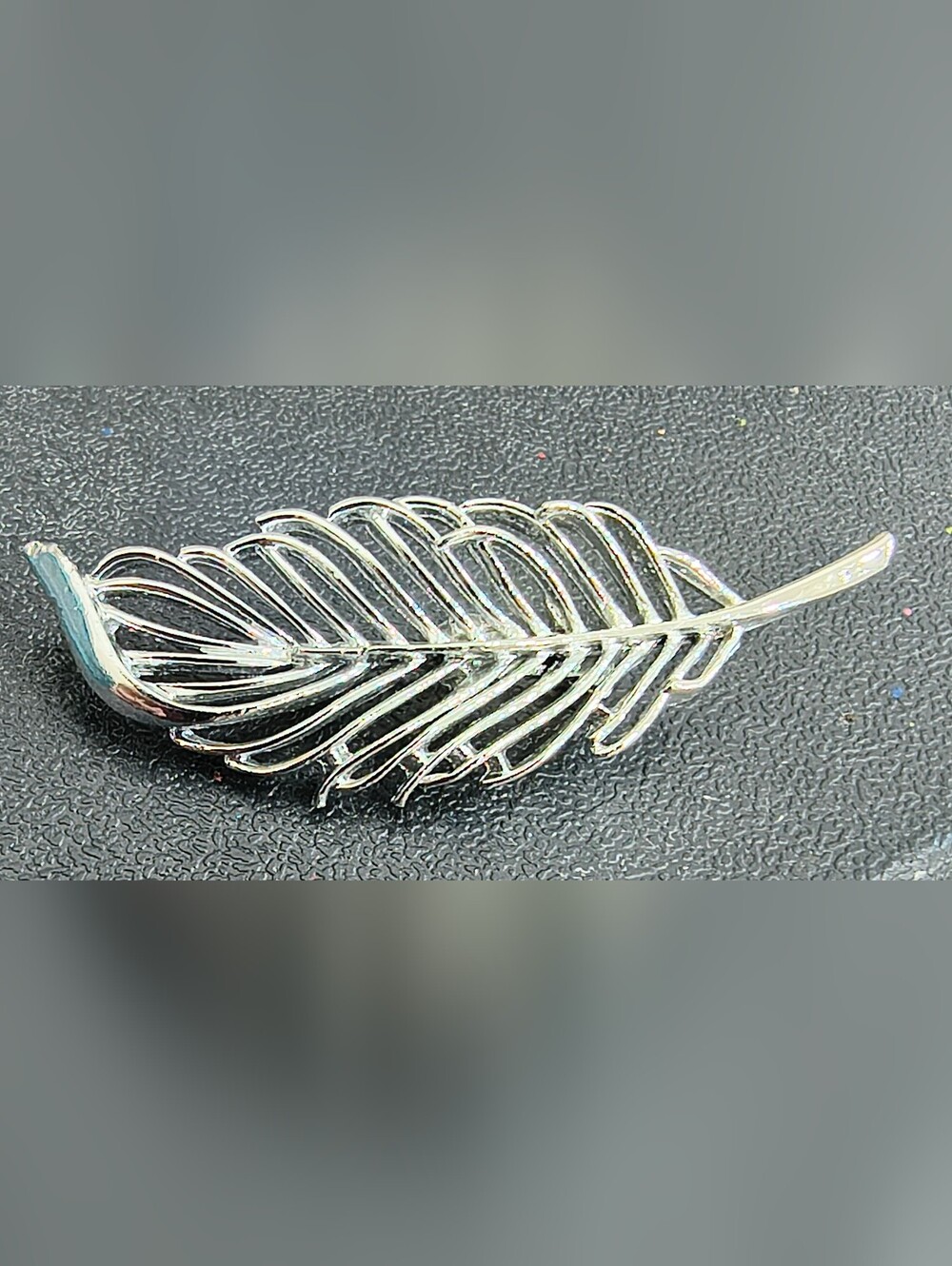 Silver Plated Leaf Pin By Gerry's